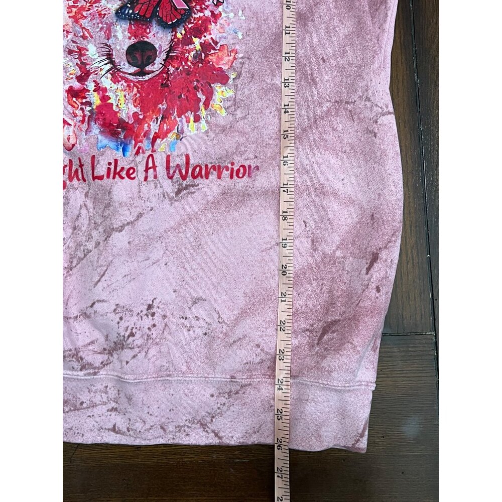 Comfort Colors Fight Like A Warrior Breast Cancer Awareness Sweatshirt Small - Picture 7 of 7